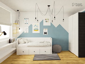 Pokój chłopca z błękitem, w wersji IKEA - PROJEKT: WNĘTRZE