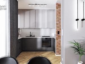 Mieszkanie w stylu soft loft na warszawskiej Woli - otwarta przestrzeń dzienna