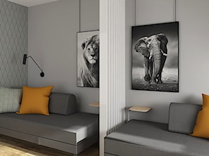 Męskie mieszkanie - Sypialnia, styl industrialny - zdjęcie od LuArt Design