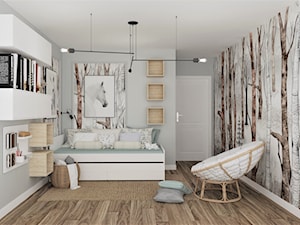 Leśny pokój dla dziewczynki - Pokój dziecka, styl skandynawski - zdjęcie od LuArt Design