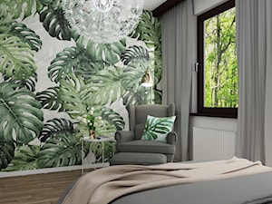 Pokój nastolatki - Mały biały zielony pokój dziecka dla nastolatka dla dziewczynki, styl skandynawski - zdjęcie od LuArt Design