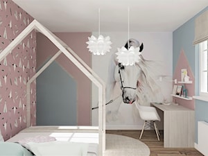 Skandynawski pokój BOHO dla dziewczynki - Pokój dziecka, styl skandynawski - zdjęcie od LuArt Design
