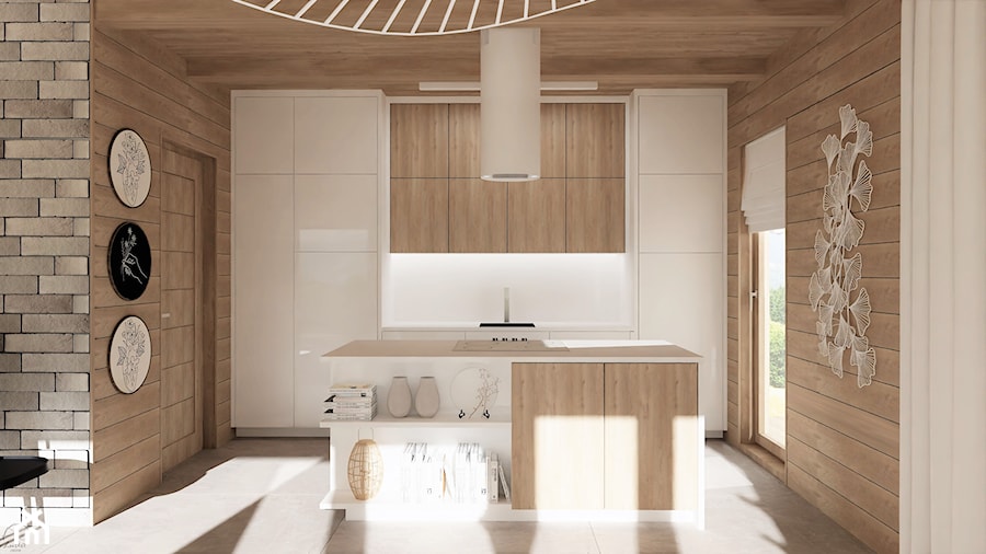 Drewniany domek - Kuchnia, styl skandynawski - zdjęcie od LuArt Design