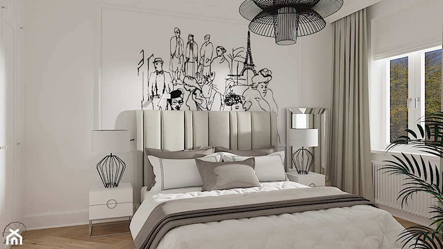 Paryski szyk w nowoczesnym wydaniu - Sypialnia, styl tradycyjny - zdjęcie od LuArt Design