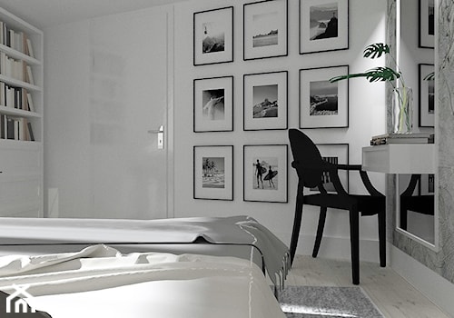 Sypialnia - Mała biała sypialnia, styl tradycyjny - zdjęcie od LuArt Design