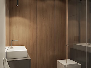Łazienka w domu w Pniowie autorstwa pracowni Spacja Studio. - zdjęcie od Spacja Studio