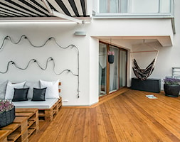 50 + 30 metrów kwadratowych - Taras, styl skandynawski - zdjęcie od Tak Po Prostu Wnętrza - Homebook