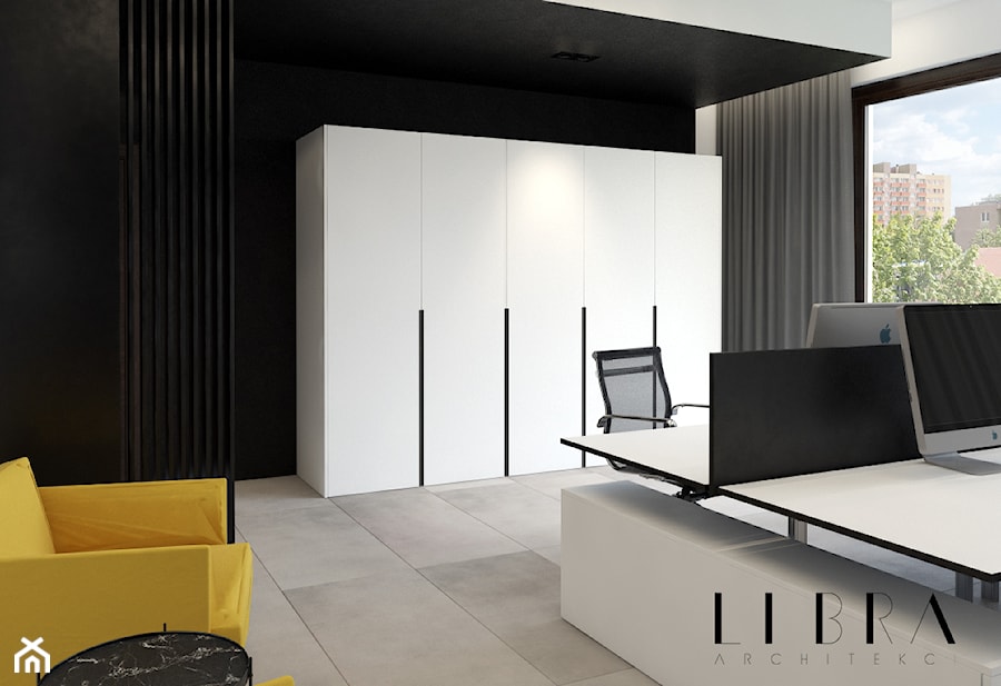 Projekt wnętrza biura - Biuro, styl nowoczesny - zdjęcie od LIBRA Architekci