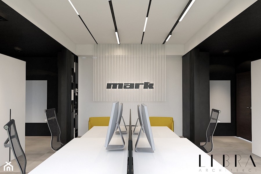 Projekt wnętrza biura - Biuro, styl nowoczesny - zdjęcie od LIBRA Architekci