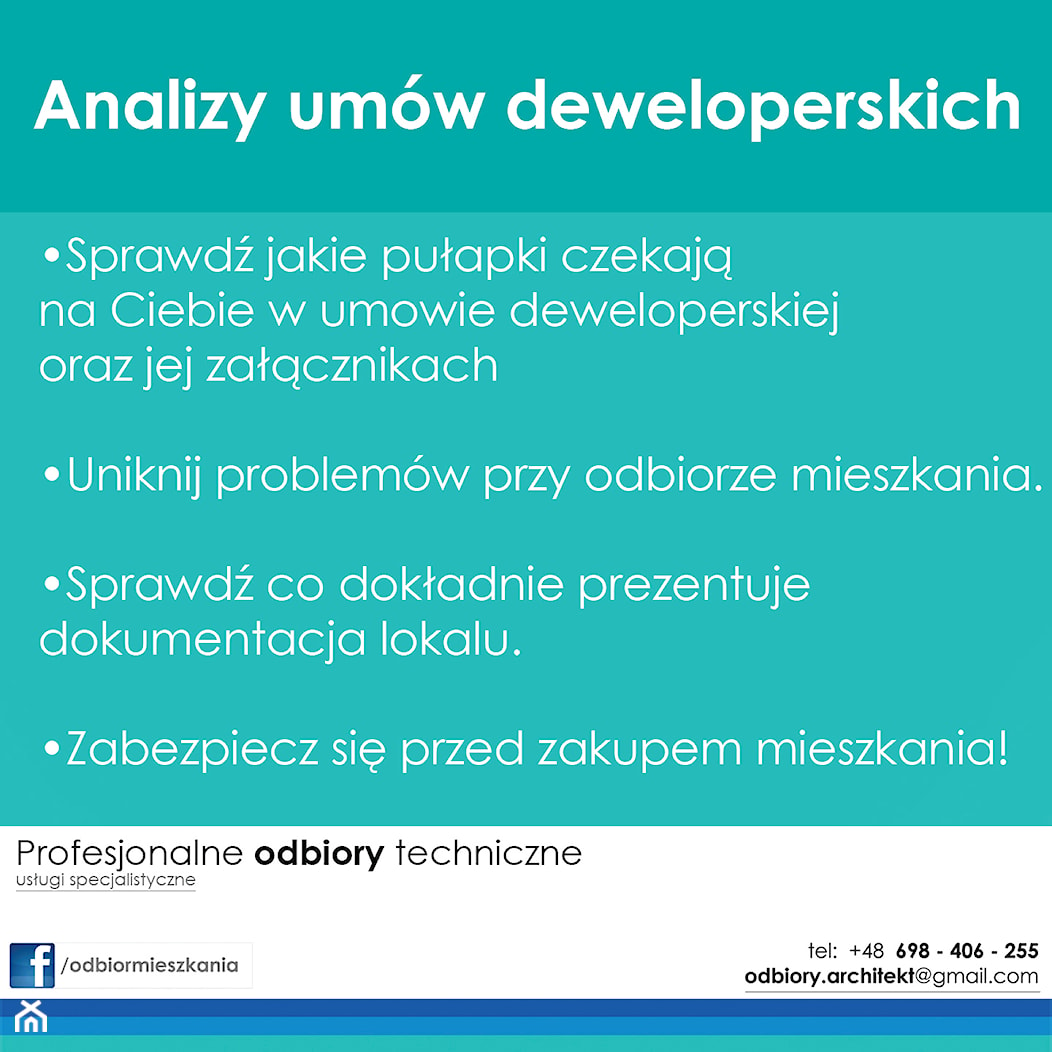 Analizy umów deweloperskich wraz z załącznikami - zdjęcie od odbiorymieszkan - Homebook