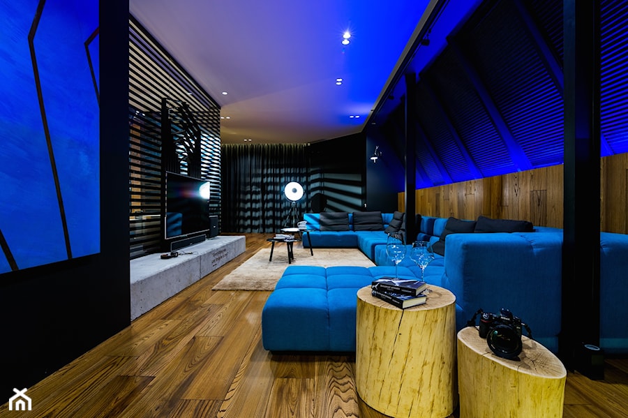 Duplex Penthouse - Salon, styl industrialny - zdjęcie od RB ARCHITECTS