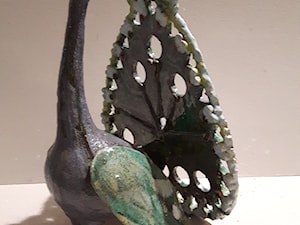 Ceramiczny paw - zdjęcie od Ceramika .Regina Fydrych-Porębska