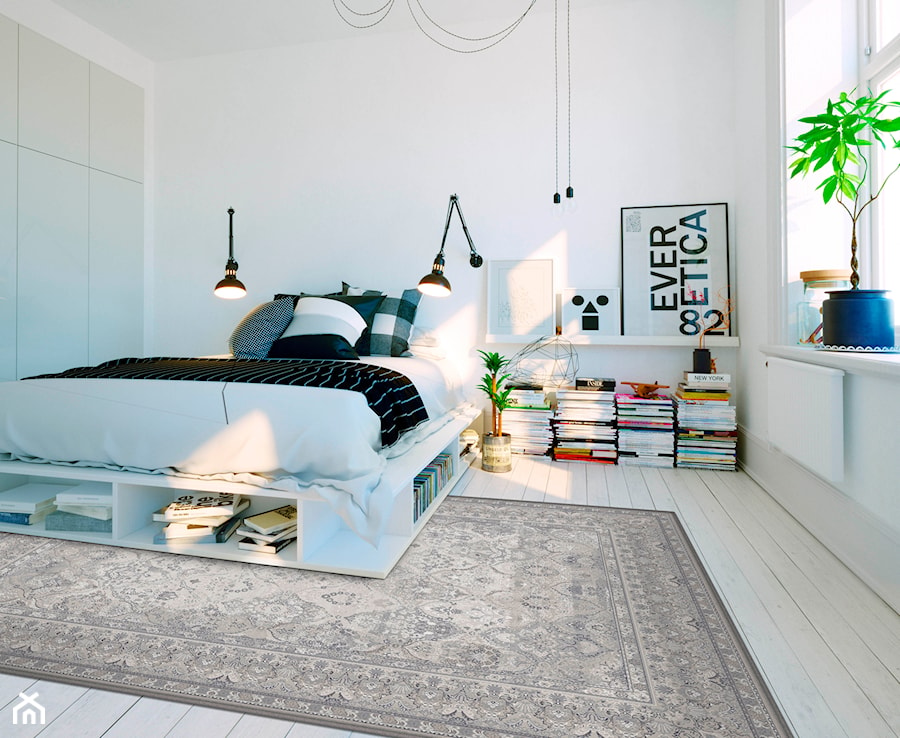 Dywany Dywilan - Średnia biała sypialnia, styl tradycyjny - zdjęcie od Dywany Witek