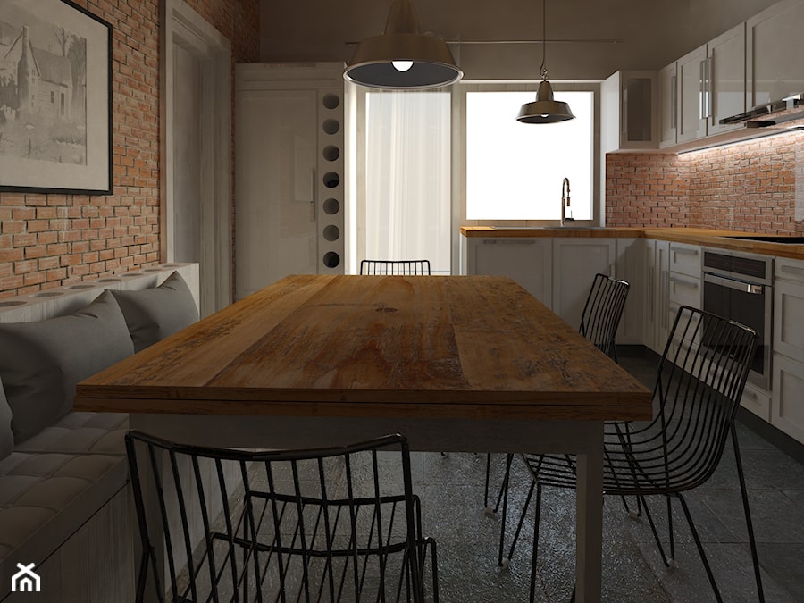 Kuchnia_02 - Kuchnia, styl rustykalny - zdjęcie od Andrea Głowala Architektura&Wnętrza