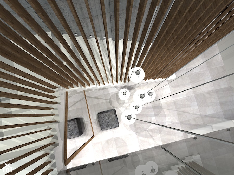 Dom w Świerklanach - Schody, styl nowoczesny - zdjęcie od Andrea Głowala Architektura&Wnętrza
