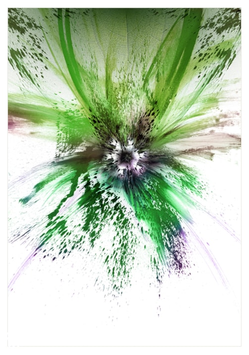 Ekspresyjny obraz do salonu barwny - GREEN ME - zdjęcie od Galeria w Chmurach