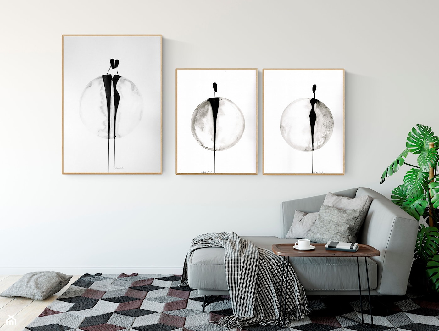 Obraz do salonu, abstrakcja, minimalizm - zdjęcie od KRYSTYNA SIWEK ART grafika i obrazy - Homebook