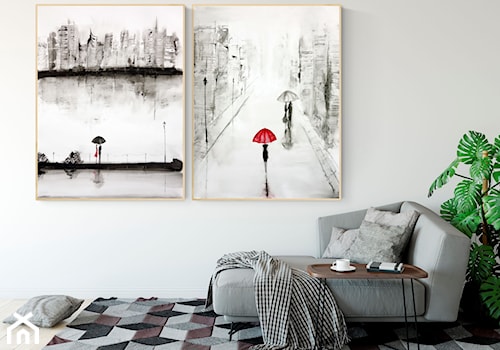 Obraz do salonu, abstrakcja, minimalizm - zdjęcie od KRYSTYNA SIWEK ART grafika i obrazy