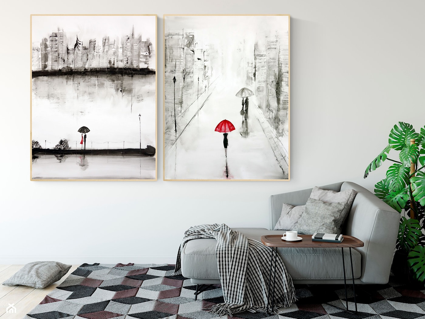 Obraz do salonu, abstrakcja, minimalizm - zdjęcie od KRYSTYNA SIWEK ART grafika i obrazy - Homebook
