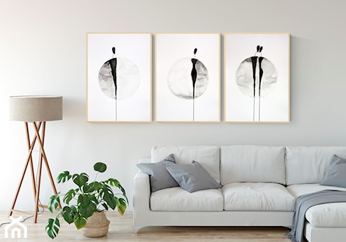 Obraz do salonu, abstrakcja, minimalizm - zdjęcie od KRYSTYNA SIWEK ART grafika i obrazy