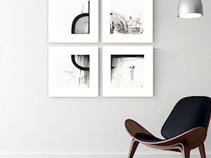 Nowoczesny obrazy, malarstwo współczesne cykl Point of balans 30x30 cm - Salon, styl skandynawski - zdjęcie od KRYSTYNA SIWEK ART grafika i obrazy