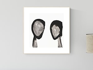 Nowoczesny obrazy, malarstwo współczesne cykl Point of balans 30x30 cm - Salon, styl skandynawski - zdjęcie od KRYSTYNA SIWEK ART grafika i obrazy