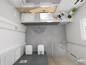 Projekt wnetrza łazienki w domu jednorodzinnym - Łazienka, styl nowoczesny - zdjęcie od m3design