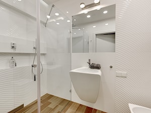 kla01 - Mała bez okna z punktowym oświetleniem łazienka, styl nowoczesny - zdjęcie od kla