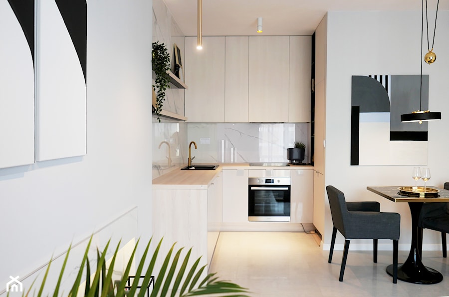 APARTAMENT WARSZAWA - Kuchnia, styl nowoczesny - zdjęcie od Atelier 37 | architektura & projektowanie wnętrz