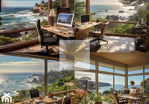 biuro z widokiem na ocean - zdjęcie od Aniela Zdanowicz Sun House Design