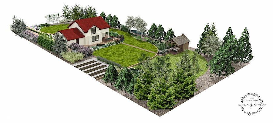 Ogród w krajobrazie wiejskim - zdjęcie od Umajone - Pracownia Architektury Krajobrazu