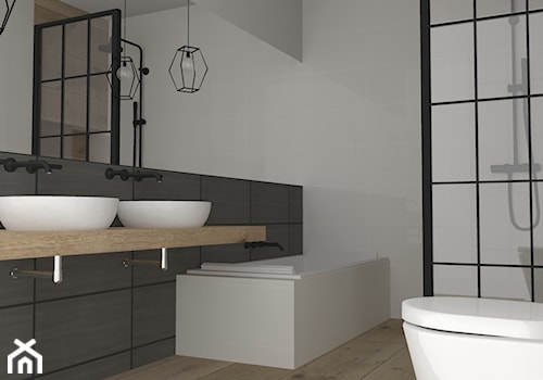 Mała łazienka, styl minimalistyczny - zdjęcie od PUFA STUDIO