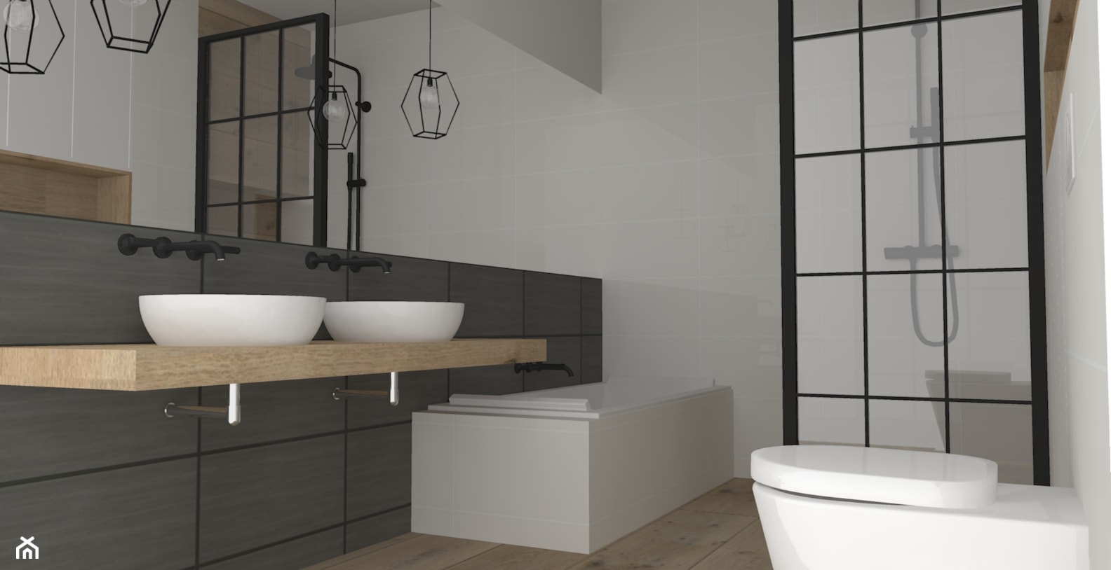 Mała łazienka, styl minimalistyczny - zdjęcie od PUFA STUDIO - Homebook