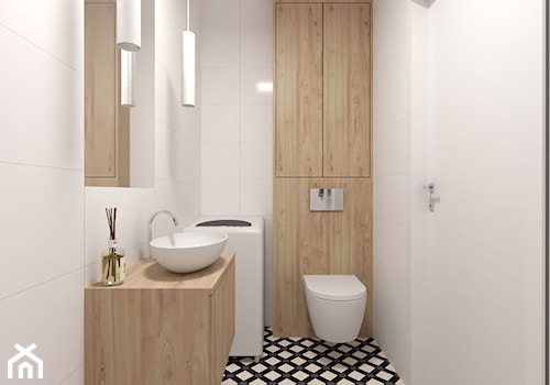 Mała łazienka z patchwork - zdjęcie od PUFA STUDIO