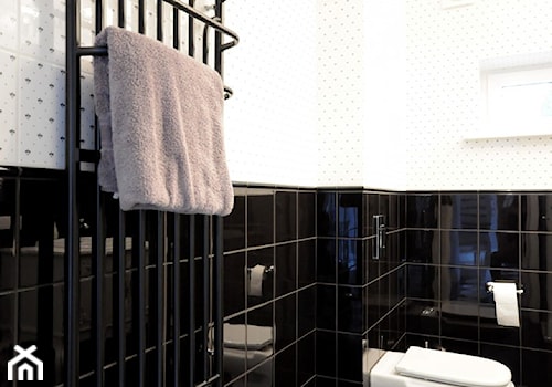DOM W ŚREDNICY - Średnia łazienka, styl tradycyjny - zdjęcie od Grzegorz Popiołek Projektowanie Wnetrz