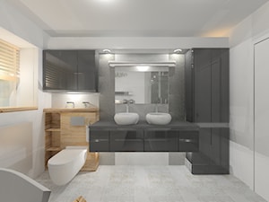 LAZIENKA 2 - Łazienka, styl minimalistyczny - zdjęcie od Interior Design 77