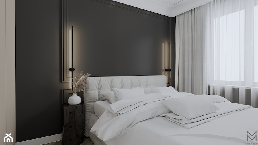 Mieszkanie 48 m2 - Sypialnia, styl minimalistyczny - zdjęcie od homebym