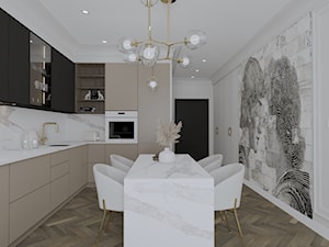 Mieszkanie 48 m2 - Kuchnia, styl nowoczesny - zdjęcie od homebym