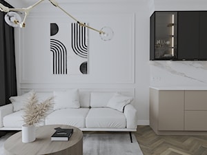 Mieszkanie 48 m2 - Salon, styl nowoczesny - zdjęcie od homebym