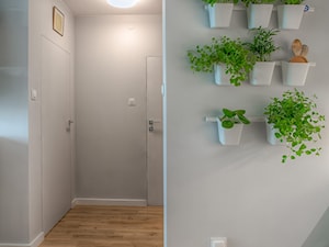 Mieszkanie dla młodych zapracowanych - Średni szary hol / przedpokój, styl skandynawski - zdjęcie od Jachtoma design