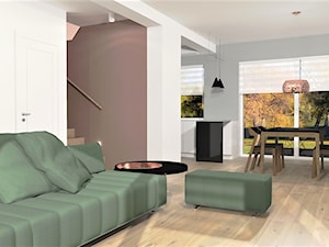 Dom w Chyliczkach - Salon, styl minimalistyczny - zdjęcie od FORMAT