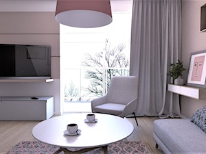 Mieszkanie funkcjonalne - Salon, styl skandynawski - zdjęcie od FORMAT