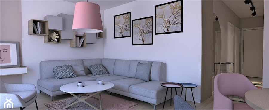 Mieszkanie funkcjonalne - Salon, styl nowoczesny - zdjęcie od FORMAT