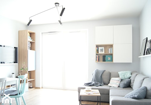 Mieszkanie Bemowo - Salon, styl skandynawski - zdjęcie od MagnesDesign