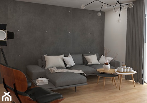 Mały salon w nowoczesnym stylu - zdjęcie od Dominika Kurzak HousefDesign