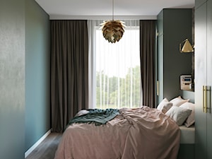 projekt SERPENS - Średnia szara sypialnia, styl nowoczesny - zdjęcie od STELLARstudio
