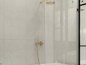 projekt LUNA penthouse - Mała bez okna łazienka, styl nowoczesny - zdjęcie od STELLARstudio