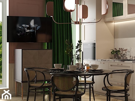 Aranżacje wnętrz - Salon: projekt AURORA - Mały szary salon z kuchnią z jadalnią, styl nowoczesny - STELLARstudio. Przeglądaj, dodawaj i zapisuj najlepsze zdjęcia, pomysły i inspiracje designerskie. W bazie mamy już prawie milion fotografii!