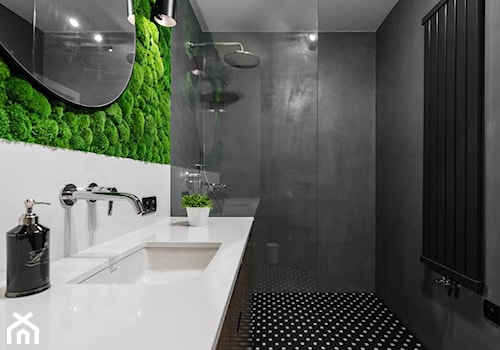 projekt FLORA - Średnia bez okna z lustrem łazienka, styl nowoczesny - zdjęcie od STELLARstudio