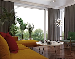 projekt MIMOSA - Średni biały salon, styl glamour - zdjęcie od STELLARstudio - Homebook